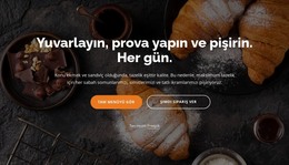 Rulo, Proff, Kruvasanlar - HTML Şablonu Indirme