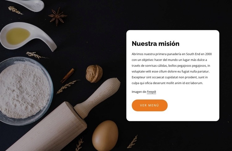 Hemos estado horneando con grano orgánico. Diseño de páginas web