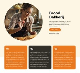 Brood En Gebak - Responsieve Websitesjablonen