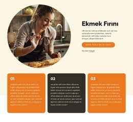 Ekmekler Ve Hamur Işleri - Duyarlı Web Sitesi Şablonları