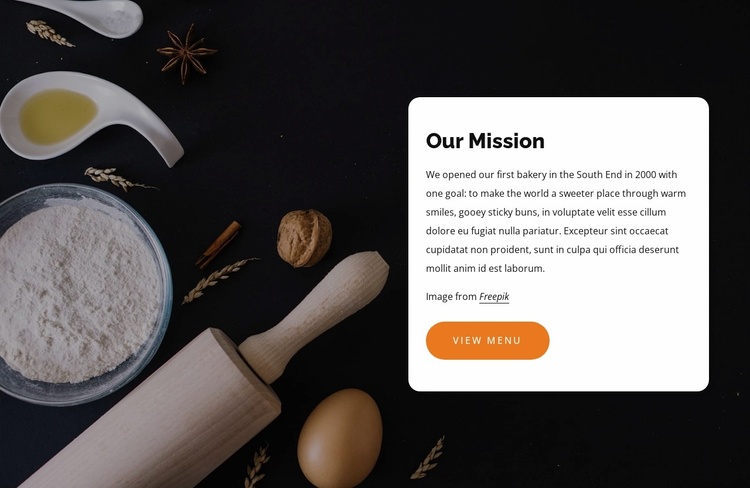 We have been baking with organic grain Website Template