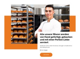 Die Traditionelle Bäckerei Vorlage In Voller Breite