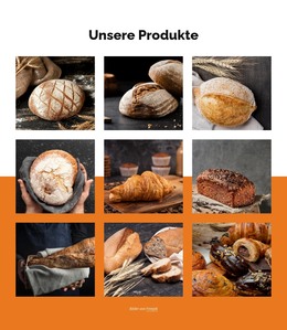 Handgemachtes Brot – Vorlage Für Website-Builder