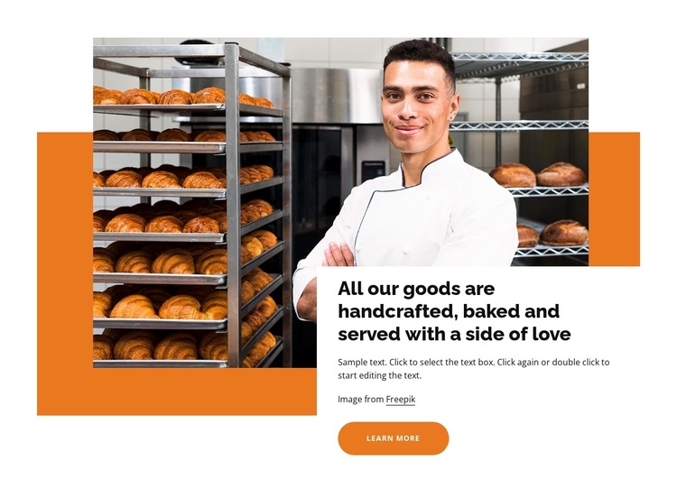 The traditional bakery Joomla Page Builder