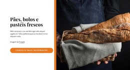 Pães Orgânicos - Modelo Web Moderno