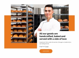 Ready To Use Site Design For The Traditional Bakery