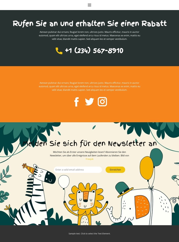 Rufen Sie zur Beratung an WordPress-Theme