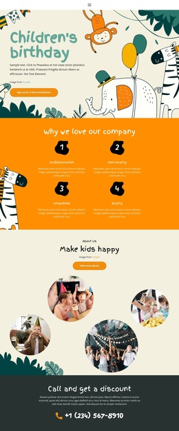 Organization Of Holidays Joomla Template 2024