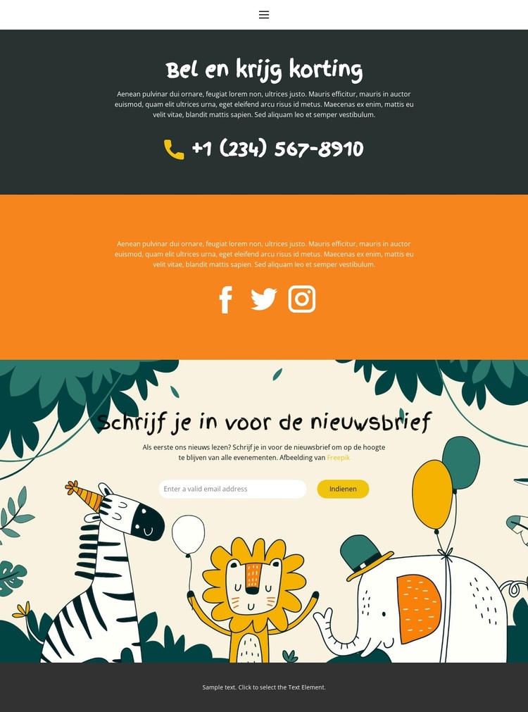 Bel voor overleg WordPress-thema