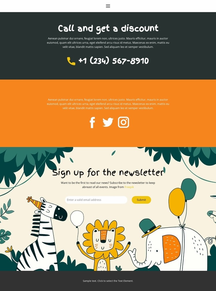 Call for consultation Squarespace Template Alternative