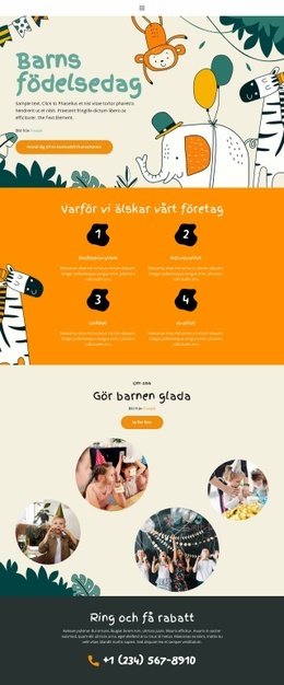 Organisation Av Helgdagar - Responsiv HTML-Mall