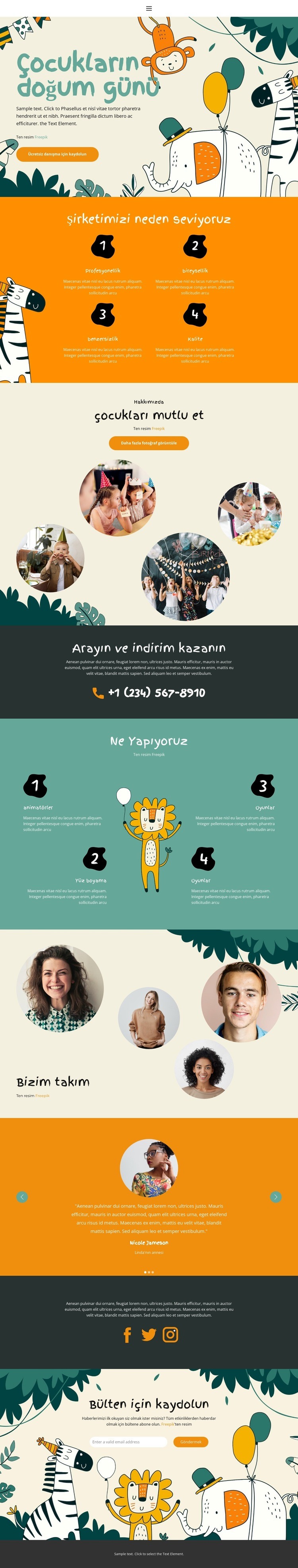 tatil organizasyonu Web sitesi tasarımı