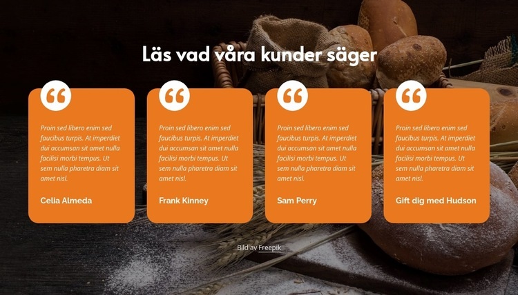 Vad våra kunder säger om oss CSS -mall