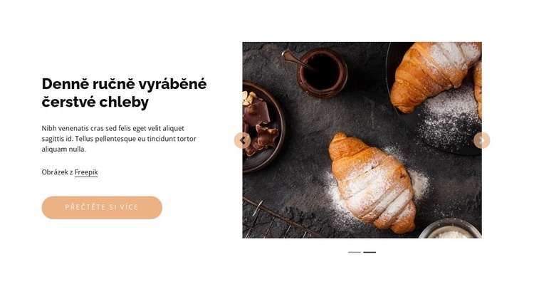 Čerstvé chleby Šablona HTML