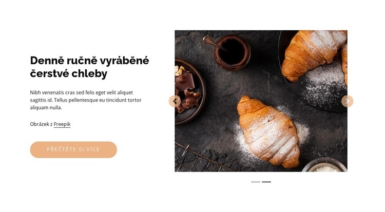 Čerstvé chleby Webový design