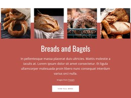 Breads And Bagels Free CSS Website