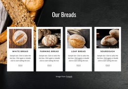 Sample Breads - Website Mockup Template