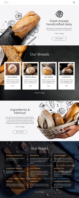 Fresh Bread Handcrafted Every Day