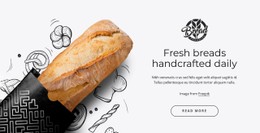 Hot Fresh Bread CSS Grid Template