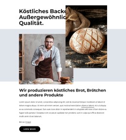 Brot, Kekse, Kuchen Einzelseitenvorlage