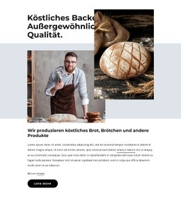 Brot, Kekse, Kuchen - HTML Layout Builder