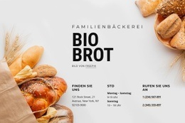 Familienbäckerei - HTML5-Zielseite