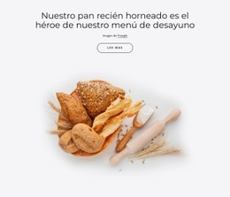 Nuestro Pan Recién Hecho - Hermoso Creador De Sitios Web