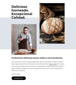 Panes, Galletas, Pasteles - HTML Layout Builder