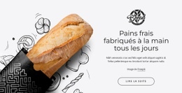 Conception De Site Web Premium Pour Pain Frais Chaud