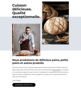 Pains, Biscuits, Gâteaux - Conception Web Polyvalente