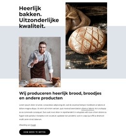 Geweldige Bestemmingspagina Voor Brood, Koekjes, Cakes