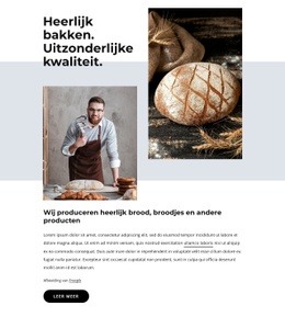 Brood, Koekjes, Cakes - HTML Layout Builder