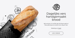 Exclusieve HTML5-Sjabloon Voor Warm Vers Brood