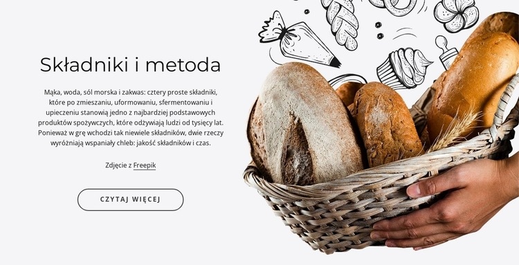 Proces wypieku chleba Szablon HTML5