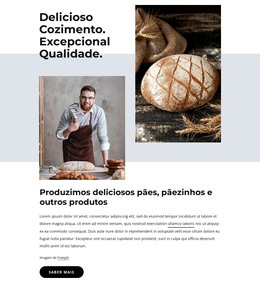 Pães, Biscoitos, Bolos - Modelo HTML5