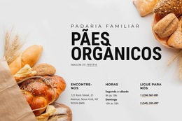 Padaria Familia - Modelo De Site Para Celular