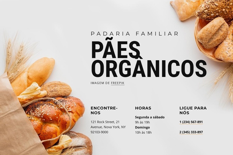 padaria familia Tema WordPress