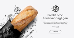 Varmt Färskt Bröd CSS-Rutnätsmall