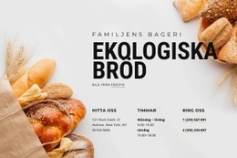 Familjens Bageri - Webbplatsmallar