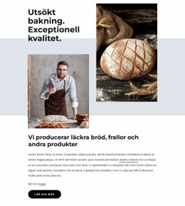 Premium WordPress-Tema För Bröd, Kakor, Kakor
