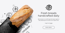Hot Fresh Bread - Landing Page