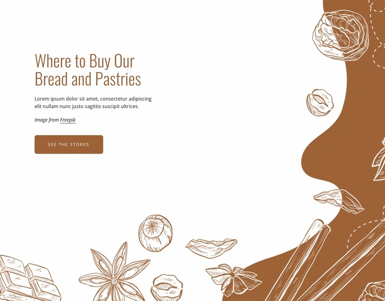 Our bread is baked fresh daily Website Template