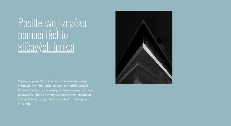 Posilte svou značku s námi Šablona CSS