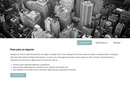 Imagen Empresarial Y Pestañas: Plantilla De Página HTML