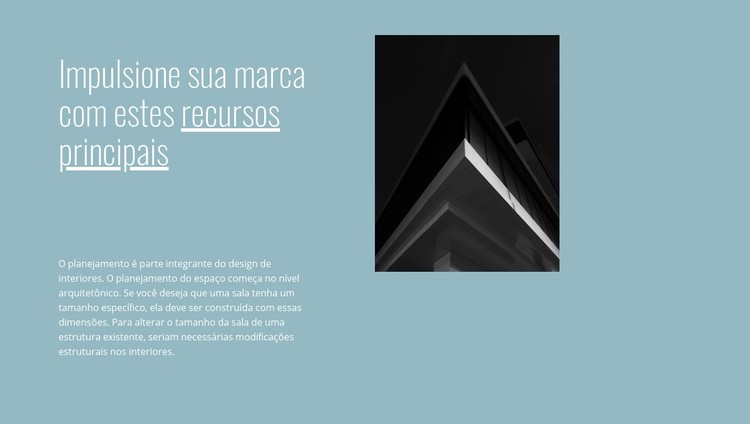 Impulsione sua marca conosco Template CSS