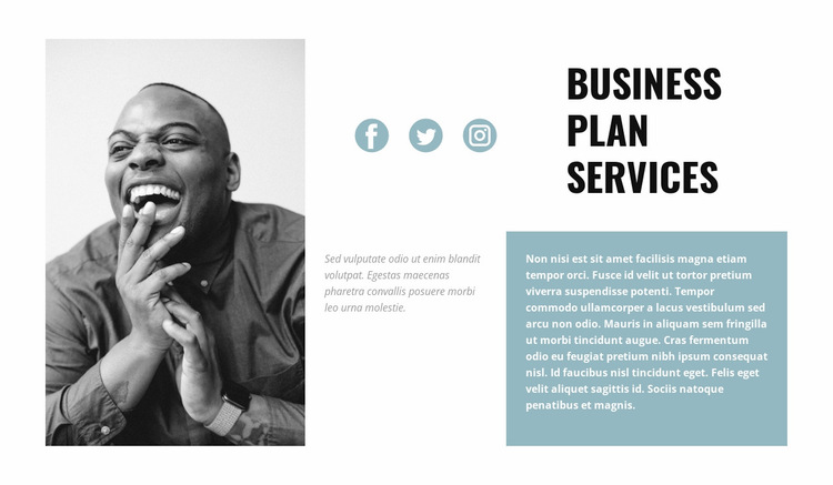 Drawing up a business plan Website Builder Templates