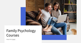 Family Psychology Courses - HTML5 Landing Page