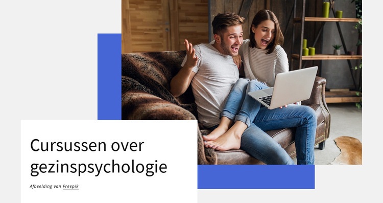 Cursussen gezinspsychologie Website mockup
