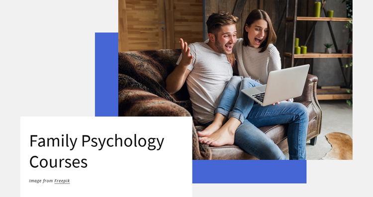 Family psyhology courses One Page Template