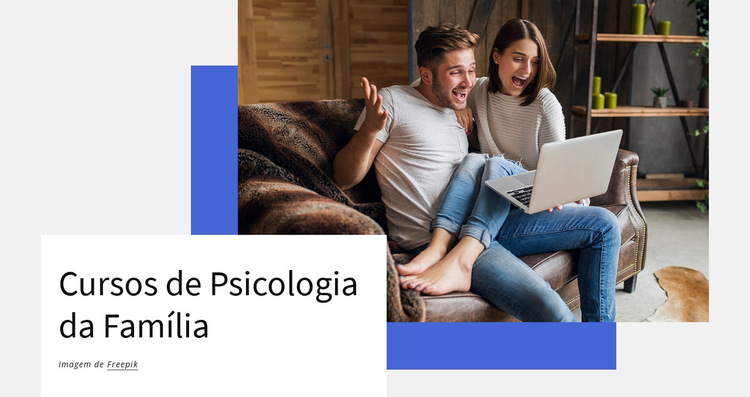 Cursos de psicologia familiar Modelo de site